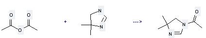 1H-Imidazole,4,5-dihydro-5,5-dimethyl- is used to produce 1-Acetyl-4,4-dimethyl-4,5-dihydro-1H-imidazole. 